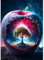 DOMROM Baum Diamond Painting Erwachsene, Apfel Diamant Painting Bilder, Diamant Malerei Kits Kinder 5D Diamant Art Painting Strass Stickerei Malerei Painting Set für Home Décor 30x40cm