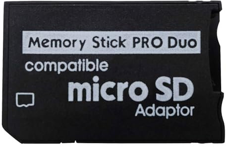 Sintech Micro SD to PSP Memory Stick PRO Duo MagicGate Adapter Card,Compatible with Sony Playstation Portable/Camera/Handycam
