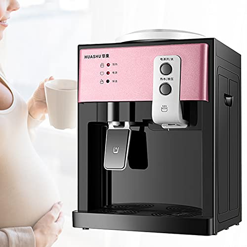 MIIWWOWO Elektrisch Wasserspender Kühler & Wasserspender für Trinkwasser, Water Dispenser Büro Wasser Spender Edelstahl Wasserspender Büro, Wasserspender Heiß und Kalt für Haushalt (Roségold)