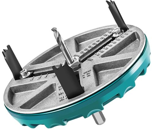 Einstellbarer Lochsäge 45-130 mm Schneiddurchmesser Multifunktionslochschneider mit Skala ohne Schlag ohne Burrs Verstellbare Stanzsäge