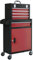 HOMCOM Rolling Tool Chest with 5 Drawers and Lockable Cabinet, Portable Top Tool Chest and Roller Cabinet Combo for Workshop and Home, Red