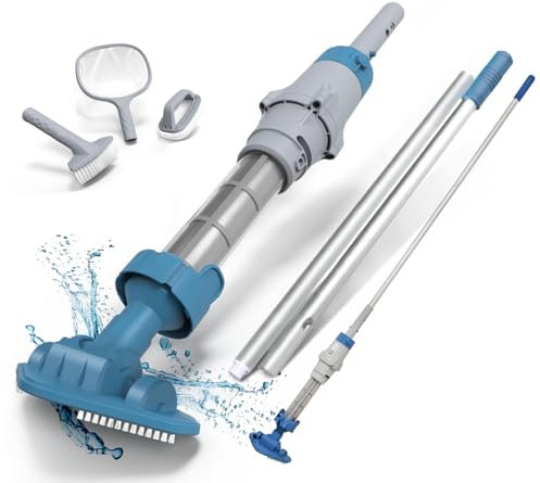 KOKIDO Aspirapolvere 5 in 1, ricaricabile, per vasca idromassaggio, con 3 utensili manuali, IPX8 di sicurezza per acqua calda/fredda, ideale per vasche idromassaggio gonfiabili, vasche idromassaggio e