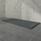 Aquariss SMC Slate Effect Shower Enclosure Tray 1800x800mm Rectangular Wetroom Shower Base Anthracite