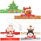 ERINGOGO 6st Weihnachts-weihnachtspapier-Kopfbedeckung Weihnachtsmützen Kopfbedeckungen Aus Papier Weihnachtsmütze-Stirnband Nikolausmütze Ornamente Weihnachtsdekoration Weihnachtsbaum Hut