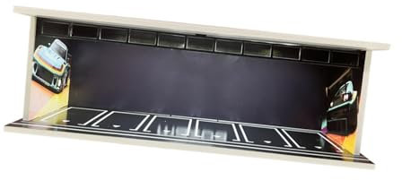 Perfeclan Vitrine für Modellautos aus Druckguss im Maßstab 1/64, Fahrzeugmodellvitrine, Vitrine für Druckgussautos, Autogarage, Vitrine für Geschenke für, Style E