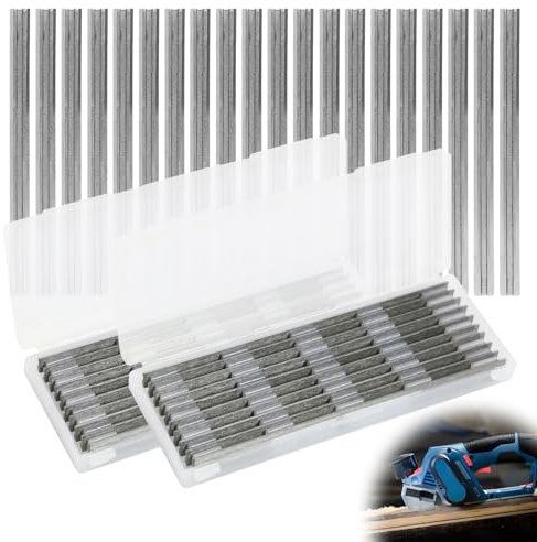 Set di 20 Coltelli per Piallatrice da 82 mm, 82 x 5,5 x 1,2mm Lama Reversibile, Lama Professionale di Ricambio per Lavorazione del Legno, Pialla Elettrica Macchine