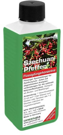 Szechuan-Pfeffer-Dünger – Zanthoxylum piperitum, Japanischer Pfeffer NPK Volldünger 250 ml