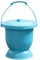 Ｚｉａｌｏｆｉ Pot de Chambre, Broche Portable avec Un Récipient de Couvercle Nocturne, Bleu Grand
