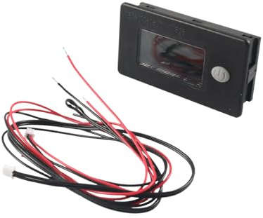 Moniteur de Batterie pour Camping-Car - Jauge de Batterie pour Golf Cart avec Capteur de Température,Voltmètre Avec Lectures Précises Pour Golf Cart Marine Véhicule Voiture Bateau Applications
