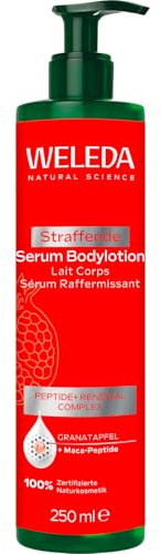 Weleda Firming Serum Body Lotion with Pomegranate, Body Moisturiser with Maca-Peptide, Moisturising Cream For Men & Women, 100% Certified Natural, Organic, Vegan, 250ml