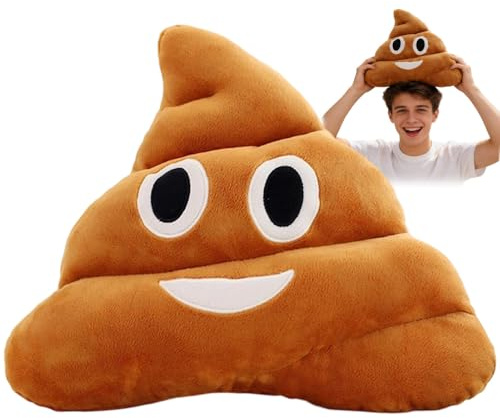 CLIUNT Poop Plush Pillow, Kackhaufen Scherzartikel, Emoji Kissen, Emotion Cushion, 30 cm Lustiges Kackhaufen Kissen, Cute Decorative Stuffed Toy, Geschenke für Freunde