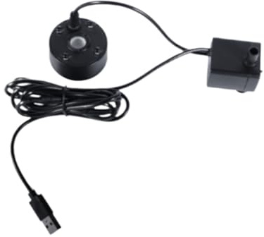 Zambuph Heavy Fog Output For Magical Atmosphere In Fish Tank Very Suitable For In Pond Outdoor Fountain Accessories Mist Maker, Black, with water pump