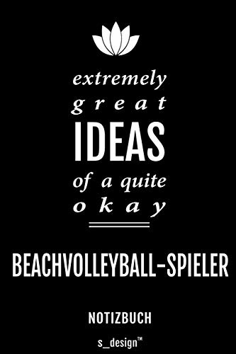 Notizbuch für Beachvolleyball: Originelle Geschenk-Idee [120 Seiten liniertes blanko Papier]