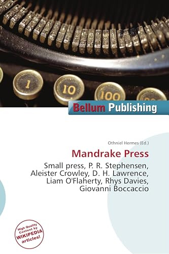 Mandrake Press: Small press, P. R. Stephensen, Aleister Crowley, D. H. Lawrence, Liam O'Flaherty, Rhys Davies, Giovanni Boccaccio
