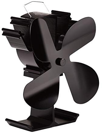 Upgrade 4-Blade Log Burner Fan Stove Fans Heat Powered for Wood Burning Stove/Fireplace Eco Friendly and Efficient Fan