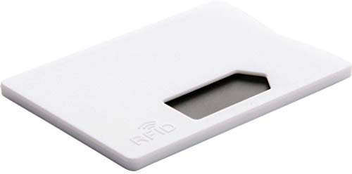 RFID Schutzhülle Kreditkartenhülle Stabil NFC Blocker für Ausweis, Scheckkarten, Bankkarten sicherer Schutz vor Datenklau (Weiß)