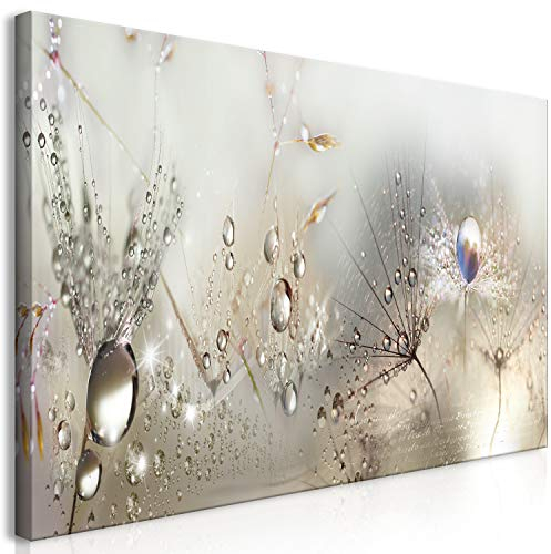 murando Wandbild Mega XXXL Pusteblume Einteiliger XXL-Format Kunstdruck zur Selbstmontage Leinwandbilder moderne Bilder DIY Wanddekoration Wohnung Deko Blumen Natur grau