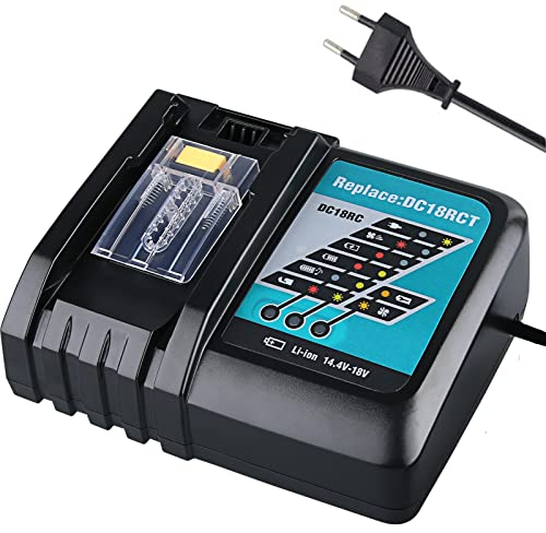 VANTTECH 3A DC18RC Li-Ion Ersatz Ladegerät für Makita 14.4V ~ 18V BL1830 BL1840 BL1850 BL1815 BL1430 LXT400 EU Stecker Schnelles Ladegerät