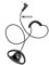 D-Shape Receive only Listen Earpiece for 2 Pin MOTOROLA Radio