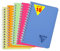 Clairefontaine 328425C Collection Linicolor Fresh Lot de 10 Carnets à Spirale - 9x14 cm - 100 Pages Petits Carreaux - Papier Blanc 90 g - Couverture Polypro Transparent - Couleurs Aléatoires