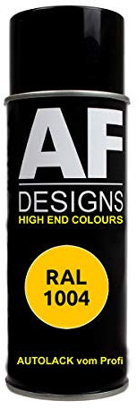 Alex Flittner Designs RAL Bombe aérosol de Peinture pour Voiture Doré Brillant