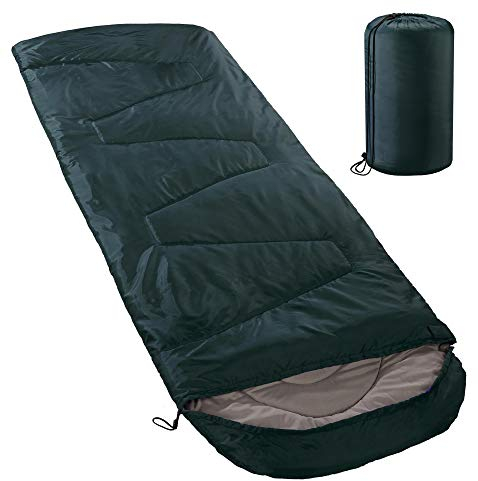 aqua-textil Schlafsack Outdoor XXL mit Kapuze 220 x 85 cm Sommer Schlafsack kleines Packmaß Deckenschlafsack Ultraleicht leichte Decke mit Reißverschluss Sommerschlafsack für Erwachsene Camping