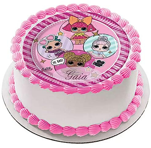 Cialda per torta personalizzabile personaggio evento a scelta (Lol Surprise)