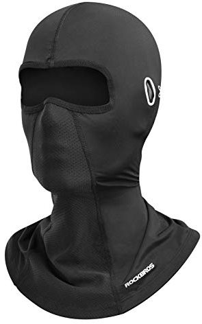 ROCKBROS Sturmhaube Atmungsaktiv UPF 50+ für Sommer Radsport Motorrad Bandana Multifunktionstuch Elastisch Halstuch Damen Herren (Schwarz, Stil 4)