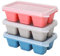 Theuwnee® 3 Packs Mini Ice Cube Tray, Easy-Release Silicone Ice Moulds with Removeable Lids, Perfect for Drinks, Freezer, Baby Food, Whiskey and Cocktail, LFGB Certified and BPA Free (Rose)