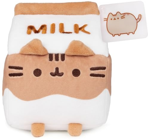 GUND Pusheen Chocolate Milk Plush Cat Stuffed Animal for Ages 8 and Up, Brown/White, 6”