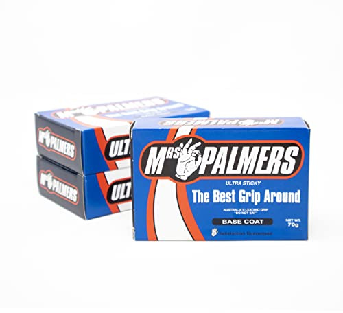 Mrs Palmers Wax Surf Wax Base 3 Pack + Go Surf Decal