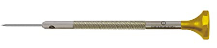 Bergeon Schraubendreher 30081-080, aus Inox, mit Edelstahlklinge, 0,8 mm, ergonomisch