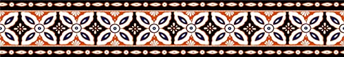 Bordüre selbstklebend schwarz-orange Eukalyptus 10cm X 1000cm zum Aufkleben für Wohnzimmer Küche Badezimmer Tapetenrahmen Abnehmbare Wasserdicht Bodenleiste Verdicken PVC Dekorative Bordüre