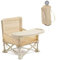 HB.YE Baby Folding Dining Chair Portable High Multifunctional Child Little Seat Dining Aluminum Alloy Travel Compact Booster Seat with Tray (Beige) …