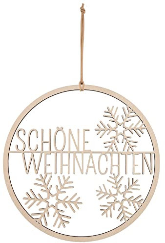 Spruchreif | Deko Loops | Holz-Dekohänger | Wanddeko | Türkranz zu Weihnachten | Dekoration | Geschenkeidee | Flower Loop | Schöne Weihnachten
