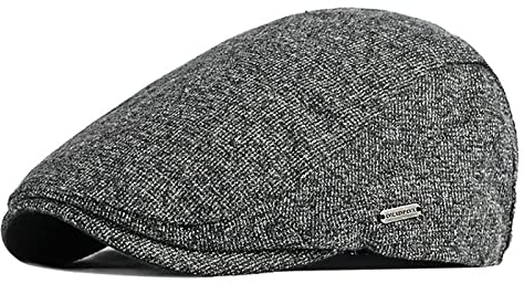 JAOAJ Schiebermütze Herren Barett Cap Herbst Winter,Schirmmützen Cabbie Hunter Hat,Baskenmützen Flat Cap Newsboy Mütze Driving Hüte