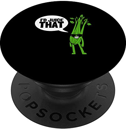 Vegan Vegetarian Veggie Organic Celery Juice PopSockets Swappable PopGrip