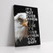 KAWAHONE Inspirierende Leinwand Wandkunst It's Not Over When You Lose It's Over When You Out Eagle Poster Leinwanddruck Wildlife Fotografie, motivierende Zitate Tier Wandkunst Dekor für Büro