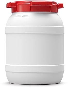 Lubrisolve Tambour à col large en plastique étanche 6 litres - Approuvé par les Nations Unies
