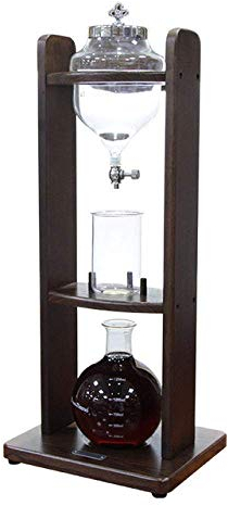 HWSY Caffettiera Moka, 1250 ml, Macchina per caffè Americano, Strumenti riutilizzabili per filtri in Vetro, caffettiera in Legno, Macchina per caffè Espresso ghiacciata, 10 Tazze (1250 ml) (10