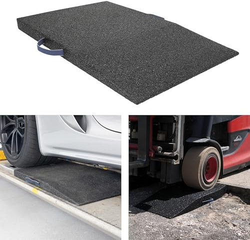 TOPRUBBER Auffahrrampe aus Gummigranulat 800x500x45 mm