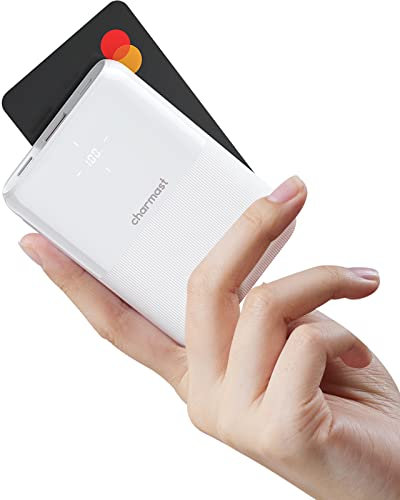 Charmast Power Bank 10000mAh,Sottile e Leggero Powerbank PD 20W Ricarica Rapida USB C Caricatore Portatile,Piccolo Batteria Esterna LED Display per iPhone Huawei Xiaomi Smartphone