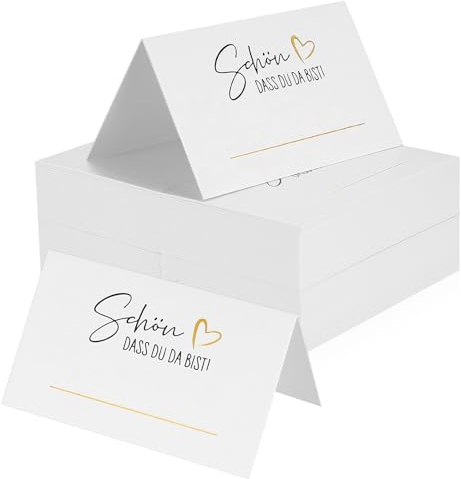 106 Stück Tischkarten Hochzeit, Tischkarten Geburtstag, Namensschilder Platzkarten Hochzeit, Tischdekoration Namenskarten, Tischkärtchen für Geburtstag Kommunion Konfirmation