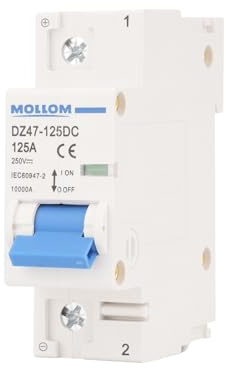 MOLLOM CC 1P 110-240V 125A C125 Disjoncteur miniature