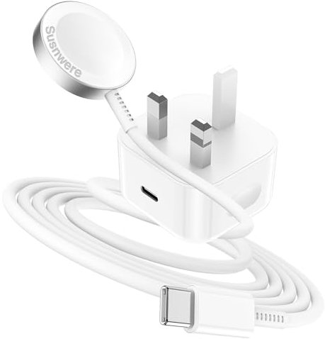2024 Update Apple Watch Fast Charger USB C Magnetic iWatch Charging Cable 1M with 20W USB C Charger Plug for Apple Watch Ultra 2/Ultra/SE (2nd Gen)/SE/Series 10/Series 9/Series 8/7/6/5/4/3