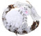 Cabilock 1 STK Namensschild Rattankranz Lichthausdekorationen für zu Hause Blumenornamente Weihnachtstür Riff Türanhänger weihnachtsdeko weihnachtsmotiv Tür Kranz Weihnachtskranz Stoff