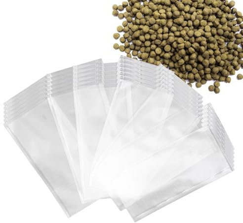 Dreuhuing 1 Set PVA-Taschen-Nachfüllpackung, PVA-Beutel, Angelset, lösliche Tasche, Pla-stic Lader, Aufbewahrungsbeutel, Köderladungswerkzeuge, sicher für Karpfenangeln, Lilien, gebundene Köder,