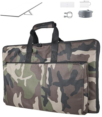 XTAR Starlink Sac de transport satellite Gen 3 pour camping-car, sac de voyage en plein air, sac à main pour parabole Starlink et tous les accessoires (camouflage)