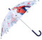 Vadobag Spiderman Kinder Regenschirm, Stockschirm, Transparent & Blau, 58 cm x 72 cm