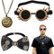 Joycabin Steampunk Kostüm Accessoires, Steampunk Brille Taschenuhr Steampunk Fliege Vintage Gears Kostümzubehör Steampunk Kostüm für Cosplay Karneval Halloween Fasching Mottoparty